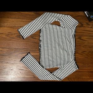 Long sleeve off shoulder crop top